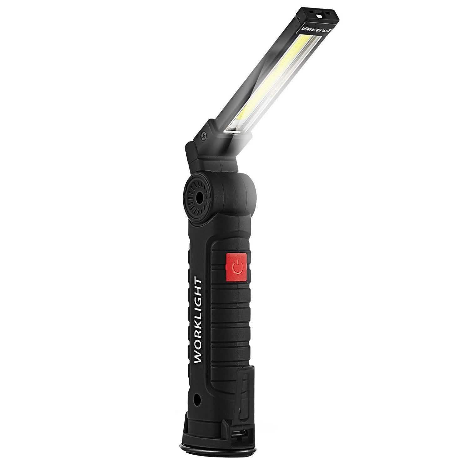 充電式 COB LED スリム ワーク 折りたたみライト