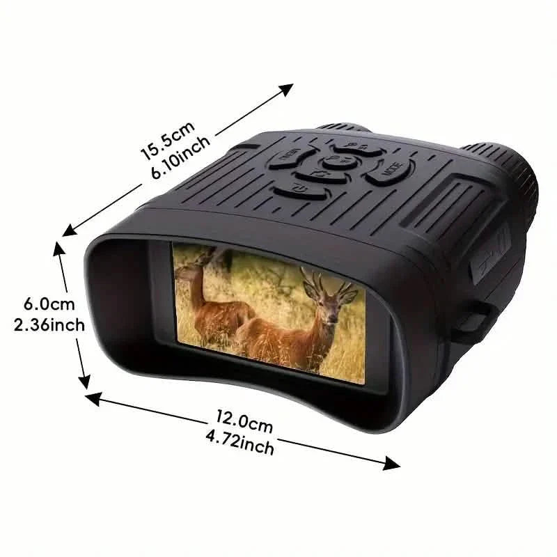 Rechargeable Infrared Night Vision Goggles 10X Digital Zoom with 3'' Screen