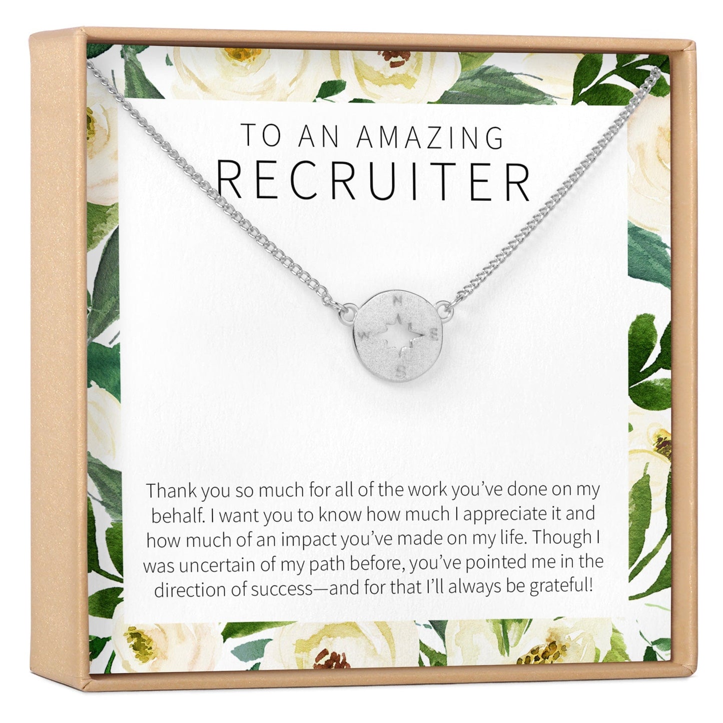Recruiter Compass Necklace