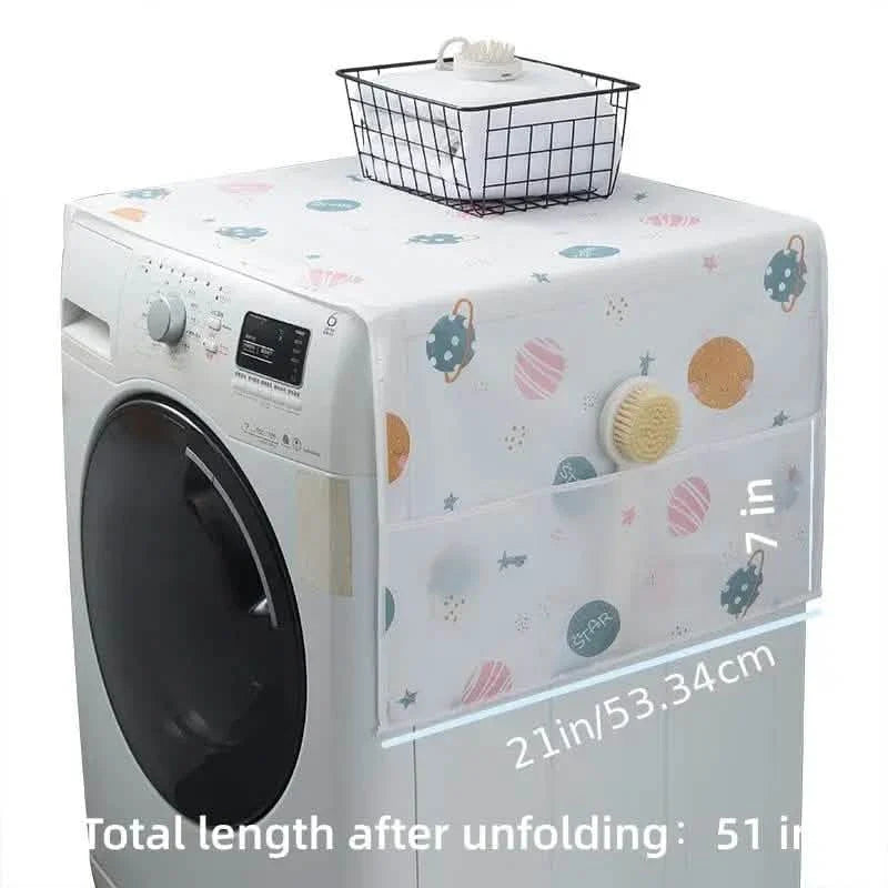 Refrigerator and Washing Machine Dust Covers with Pockets