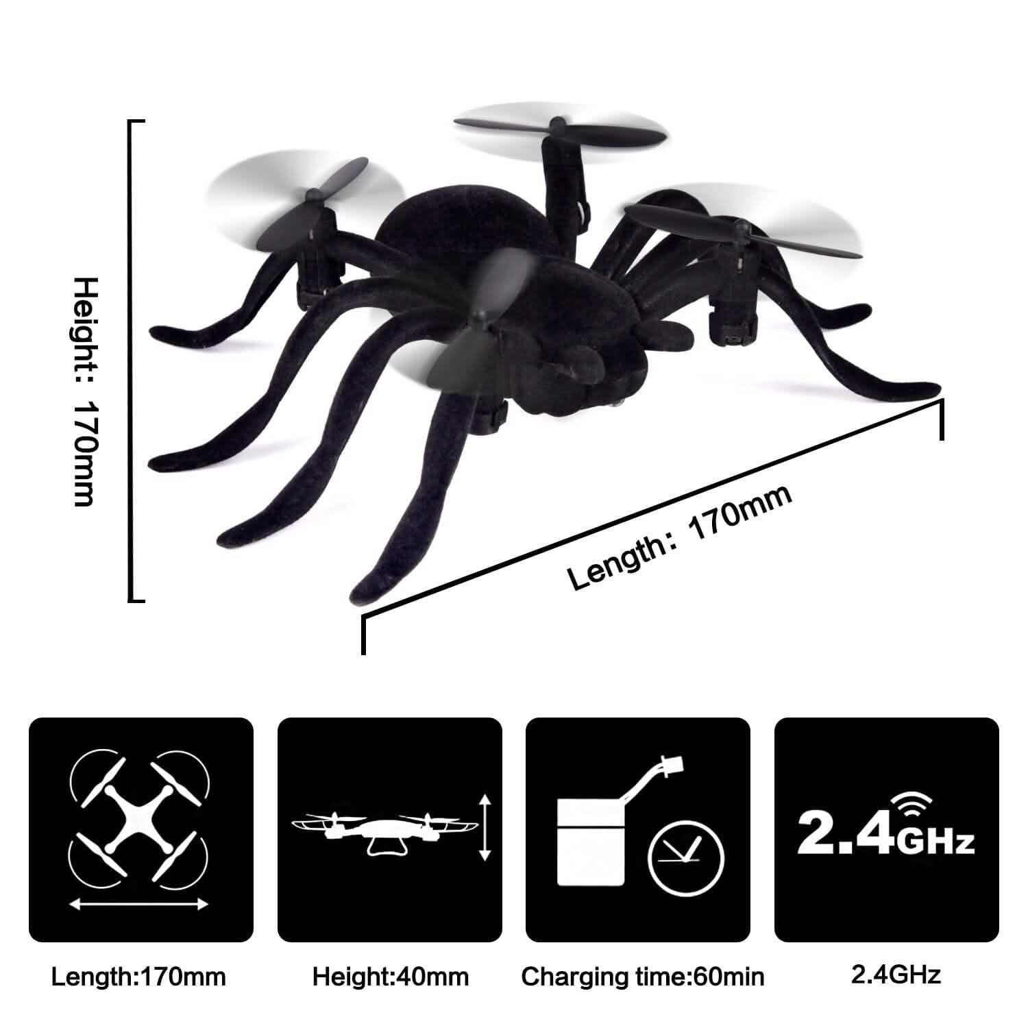 Drone quadricoptère araignée télécommandé