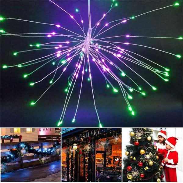 リモコン防水クリスマス花火LEDストリングライト