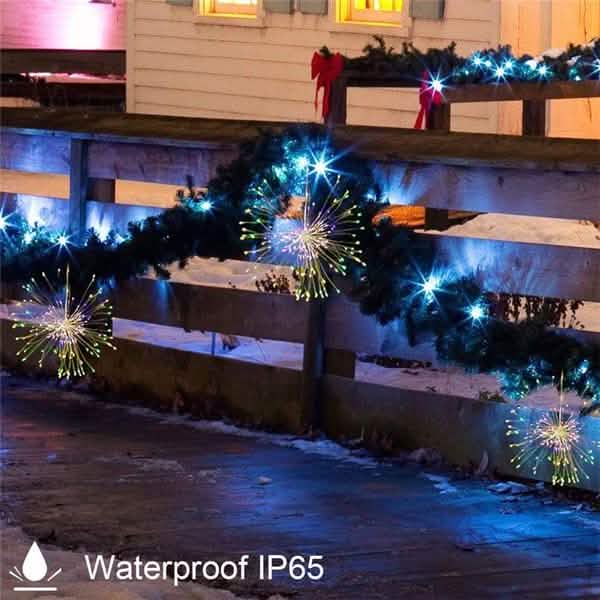 リモコン防水クリスマス花火LEDストリングライト
