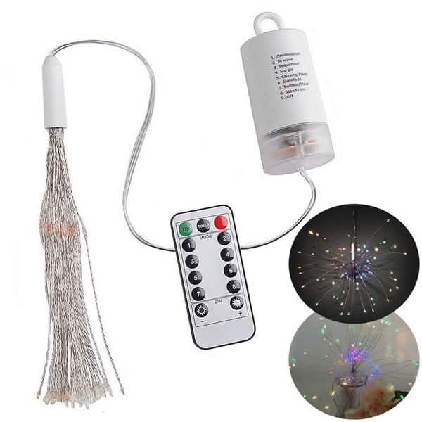 リモコン防水クリスマス花火LEDストリングライト