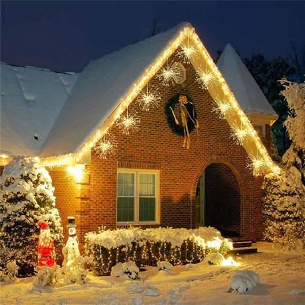 リモコン防水クリスマス花火LEDストリングライト