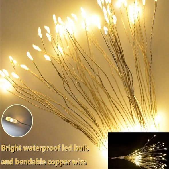 リモコン防水クリスマス花火LEDストリングライト