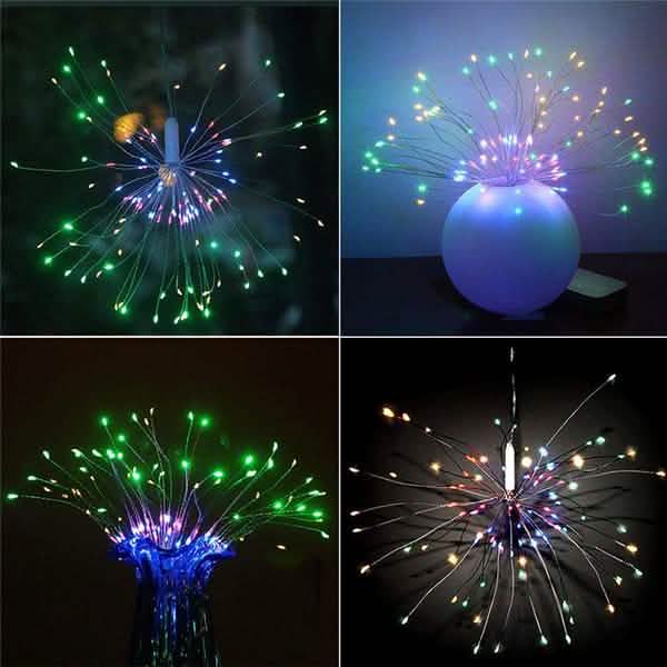 リモコン防水クリスマス花火LEDストリングライト