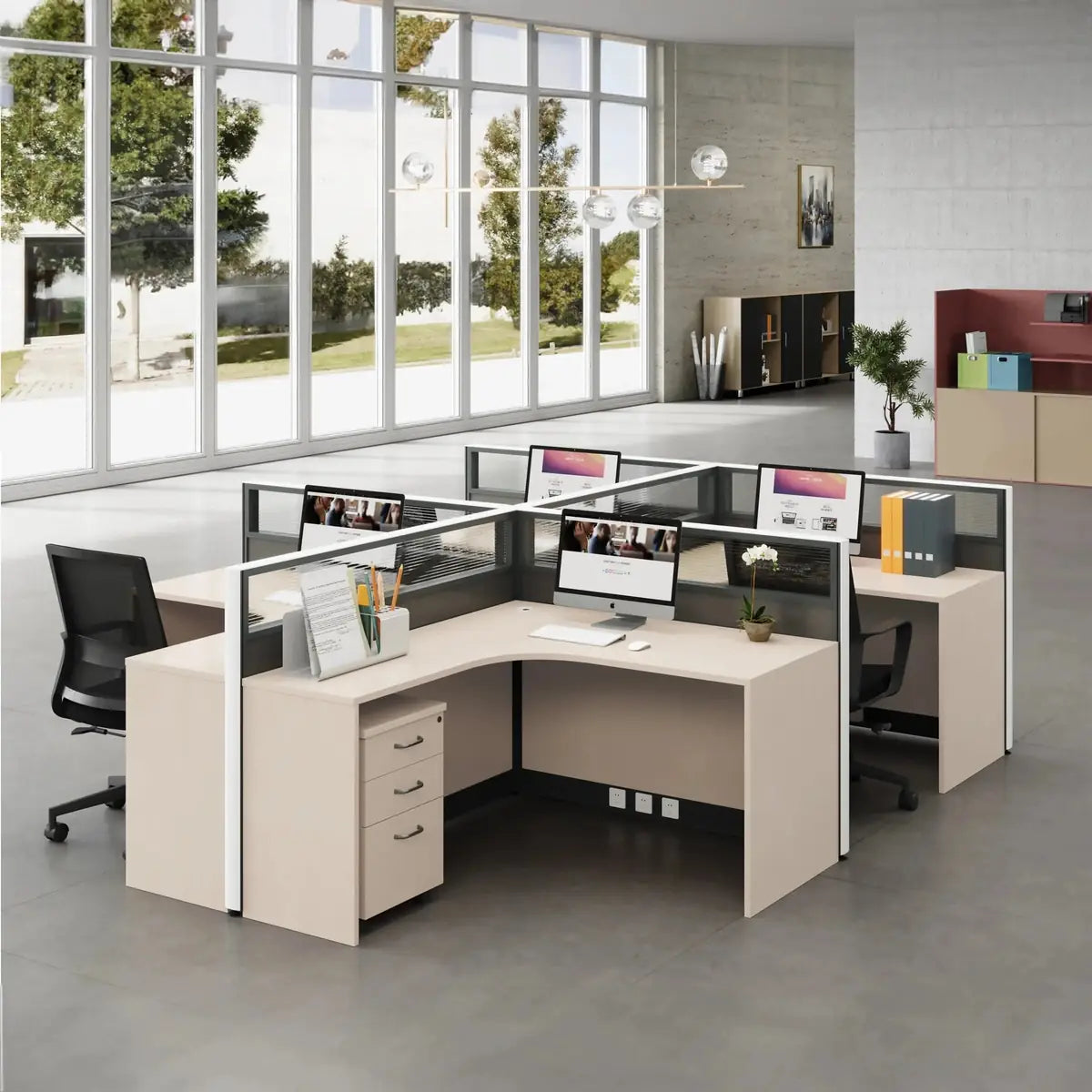 Valtra · L-Shaped Cubicle Workstation