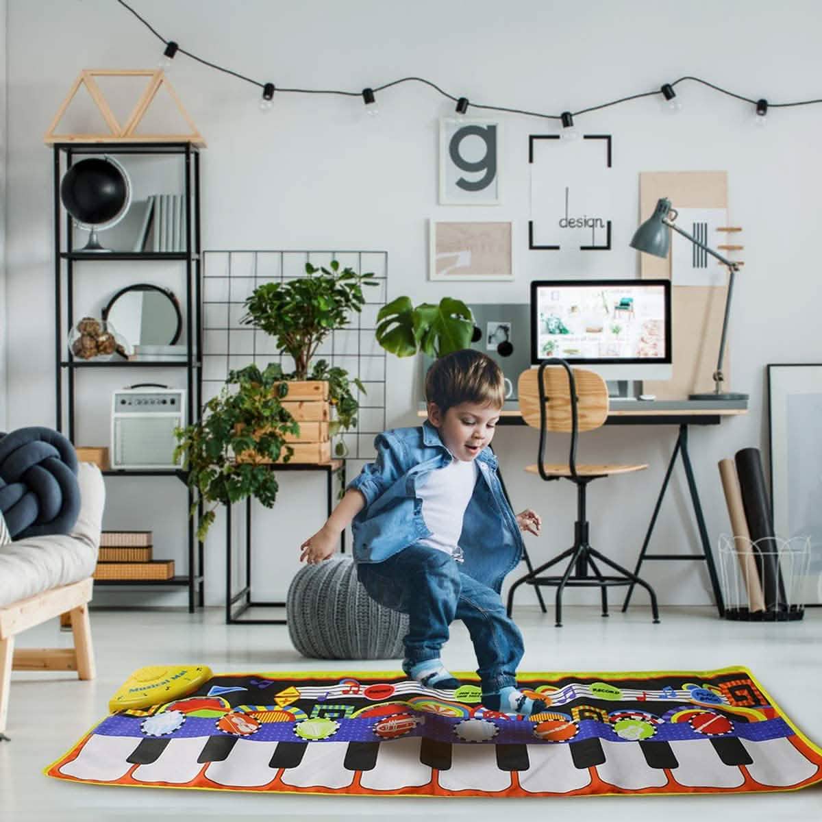 Tapis musicaux pour enfants RenFox, jouets d'éveil