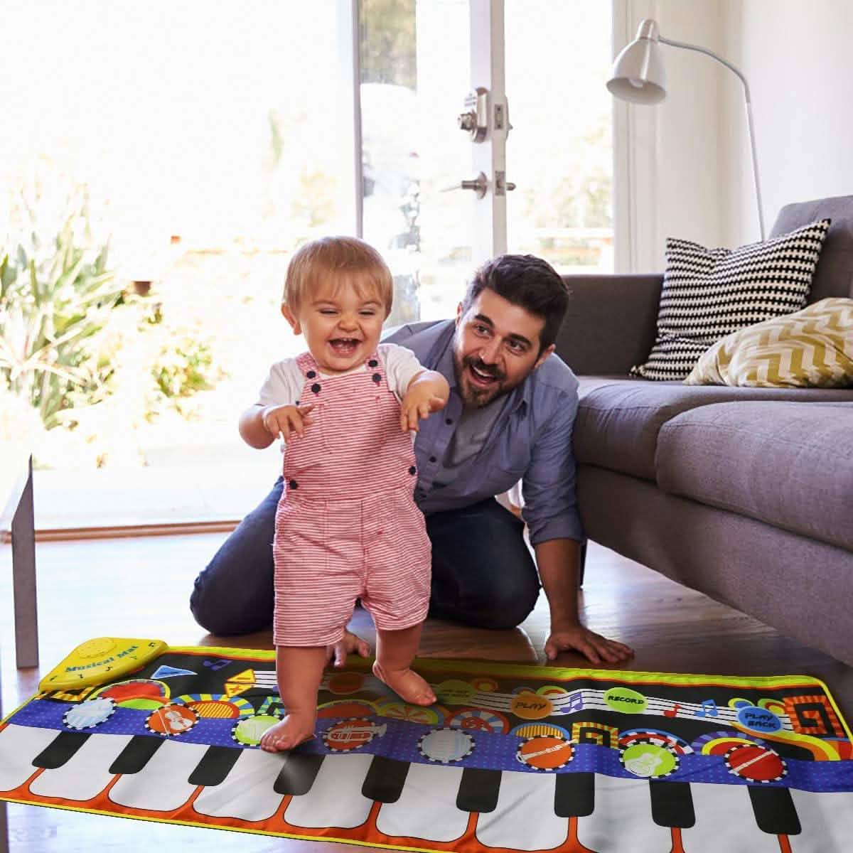 Tapis musicaux pour enfants RenFox, jouets d'éveil