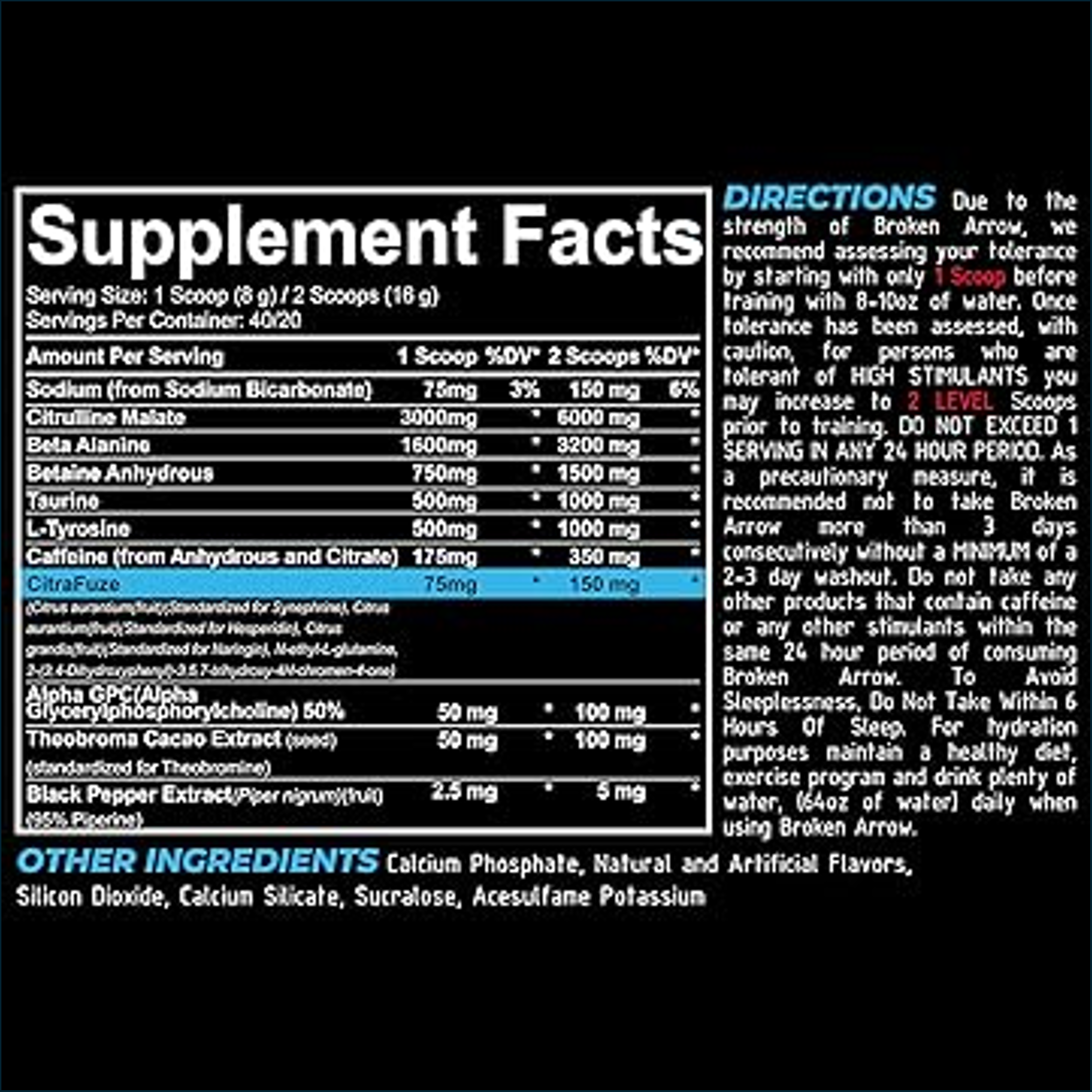 Repp Sports Broken Arrow Elite Pre-workout, 40 Servings