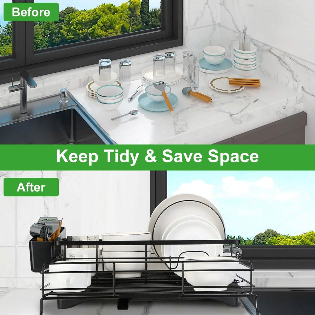 Retractable Dish Drying Rack