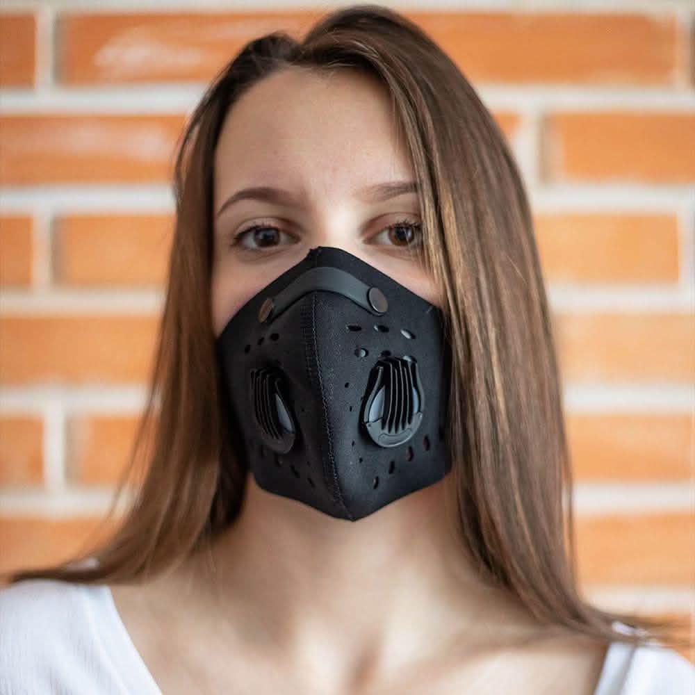 Masque facial réutilisable avec 3 filtres à charbon
