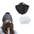 Masque facial réutilisable avec 3 filtres à charbon