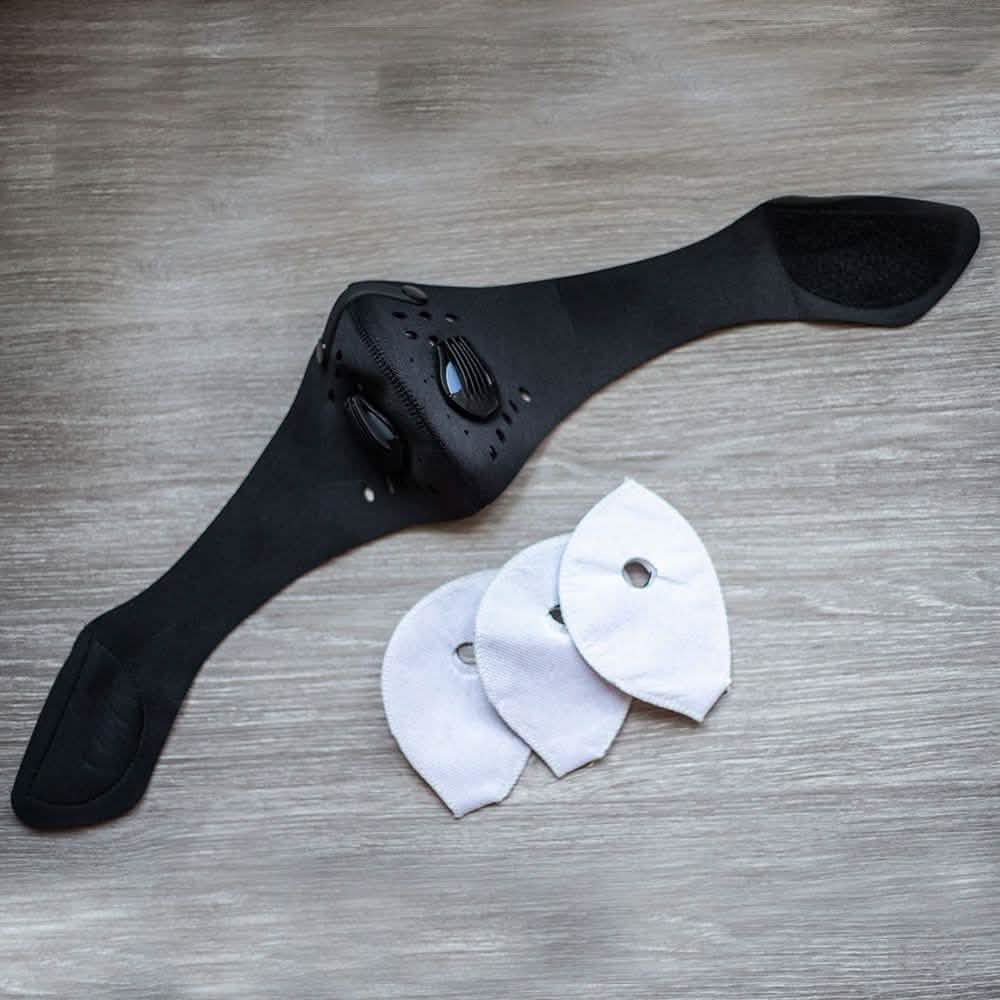 Masque facial réutilisable avec 3 filtres à charbon