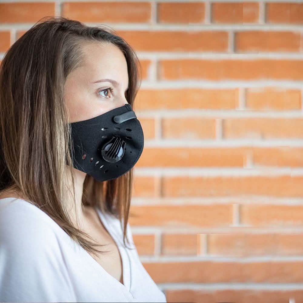 Masque facial réutilisable avec 3 filtres à charbon