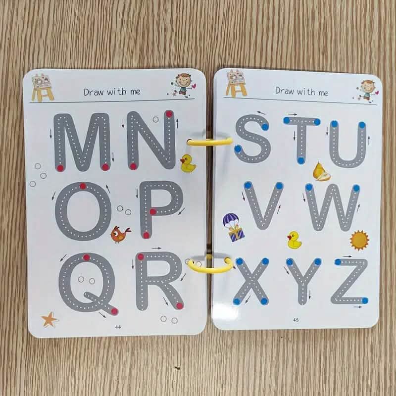 Reusable Magic Practice Workbook Set with Erasable Pen and Refills