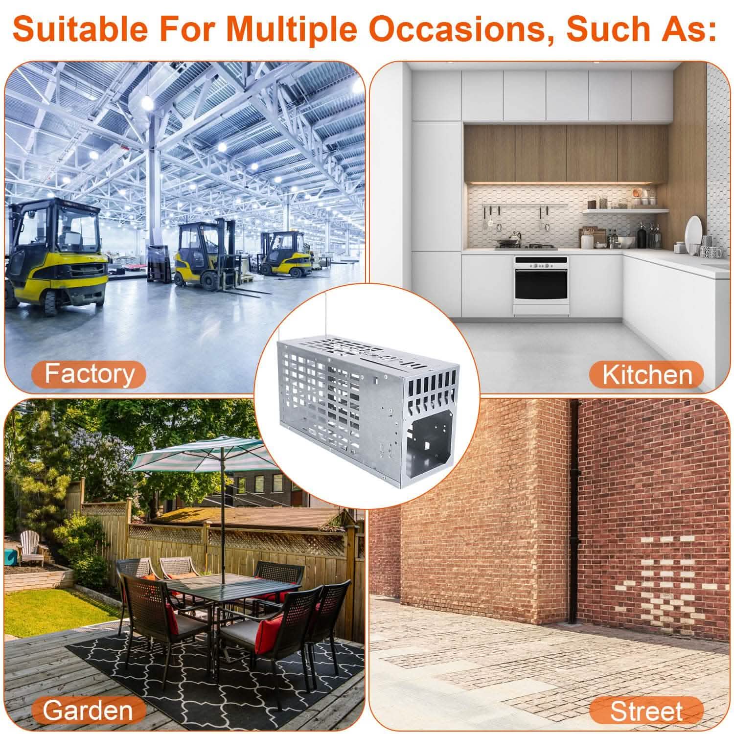 Reusable Metal Rat Cage Catch Release Continuous Capture