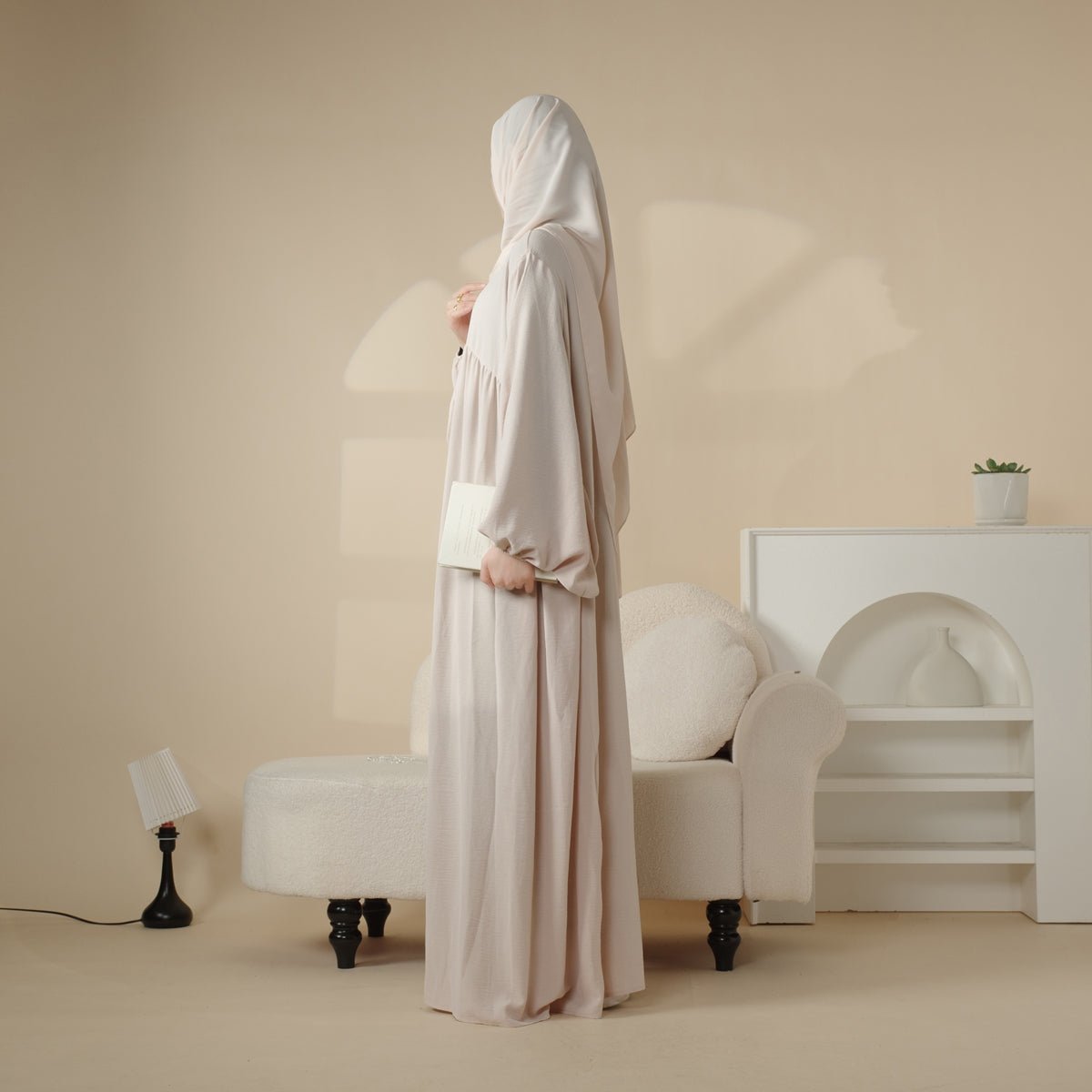 Reversible Abaya Made With Crepe Fabric (MA035)