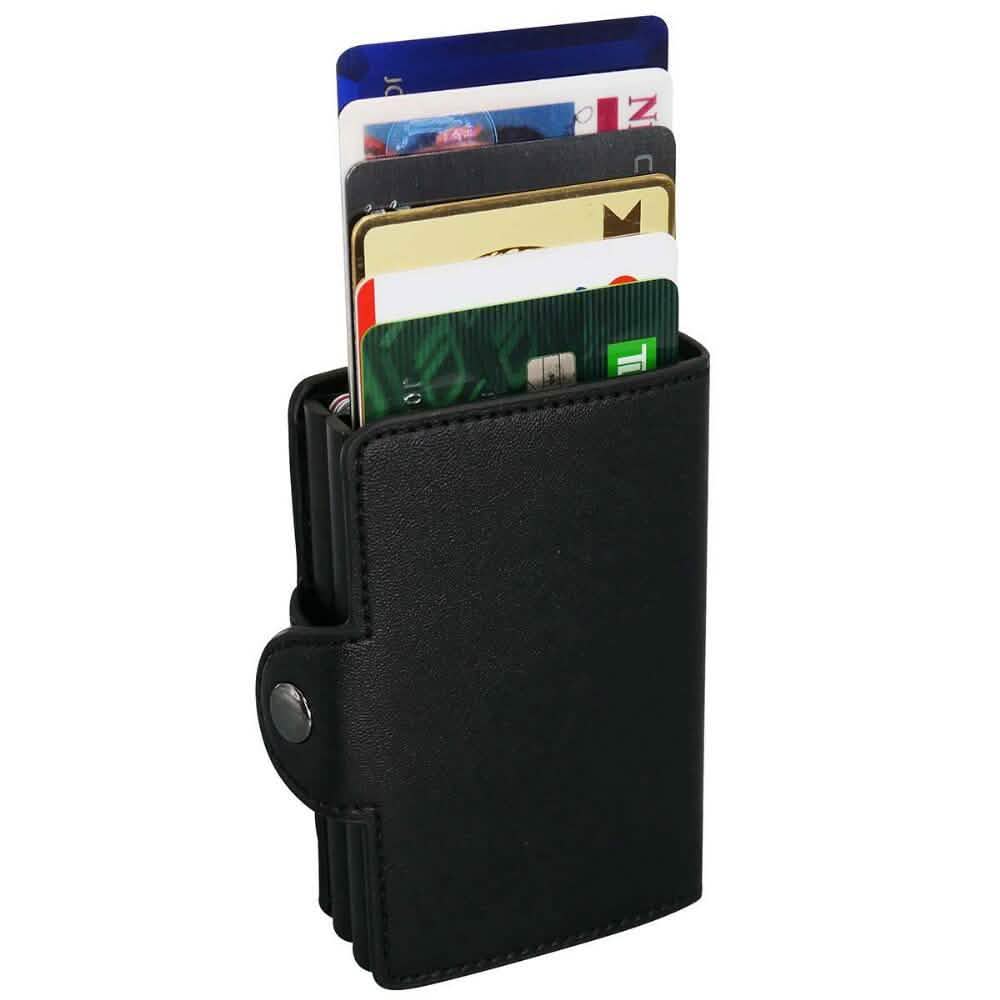 RFID-Blocking Cascading Quick Card Wallet