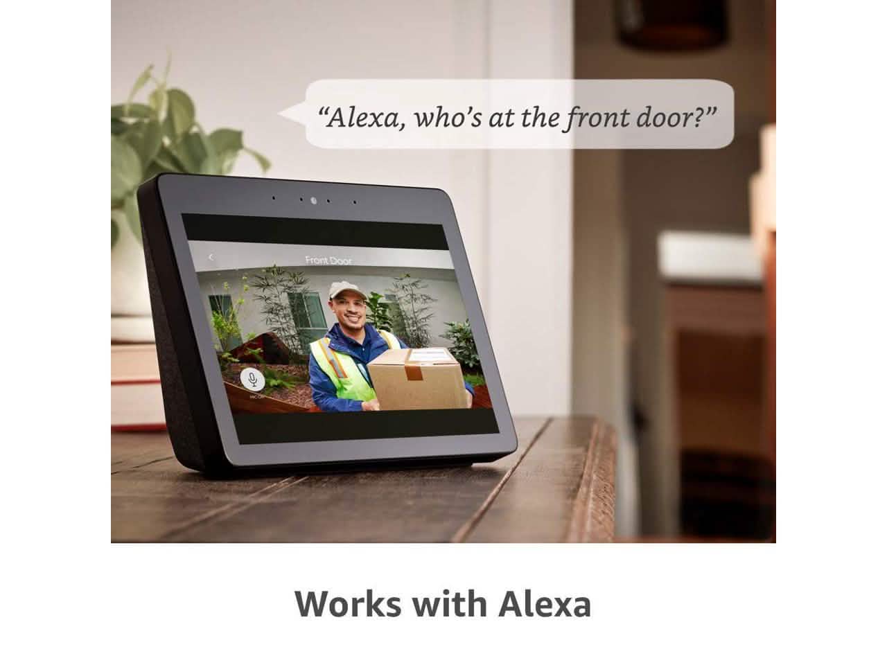 Sonnette Vidéo Intelligente Ring Peephole Cam, Sonnette Vidéo HD Wifi Compacte