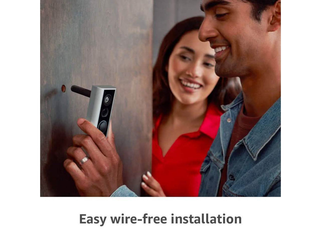 Sonnette Vidéo Intelligente Ring Peephole Cam, Sonnette Vidéo HD Wifi Compacte