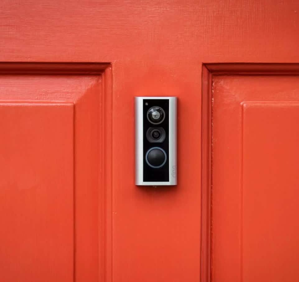 Sonnette Vidéo Intelligente Ring Peephole Cam, Sonnette Vidéo HD Wifi Compacte