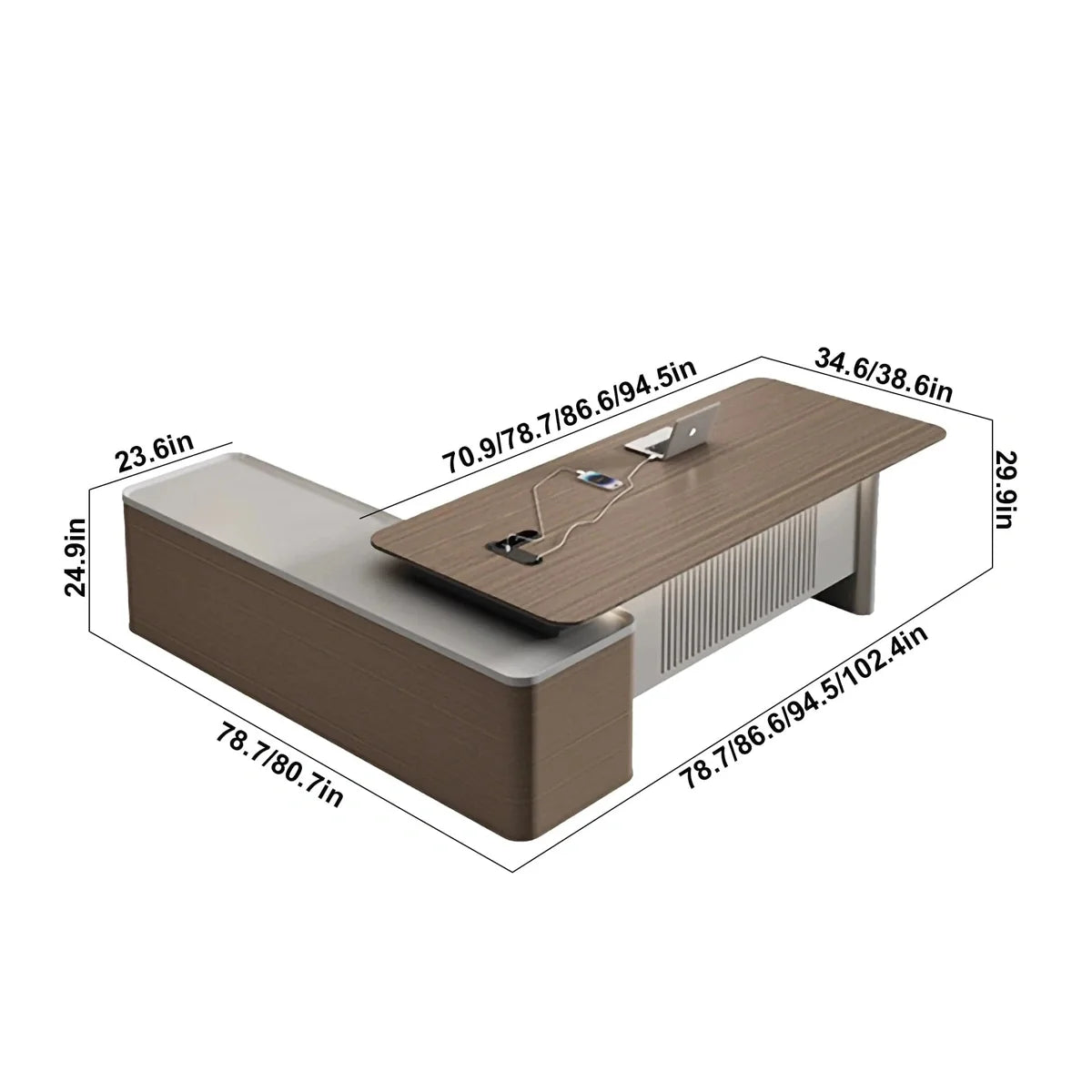 Sayers · Modern L-Shaped Executive Desk