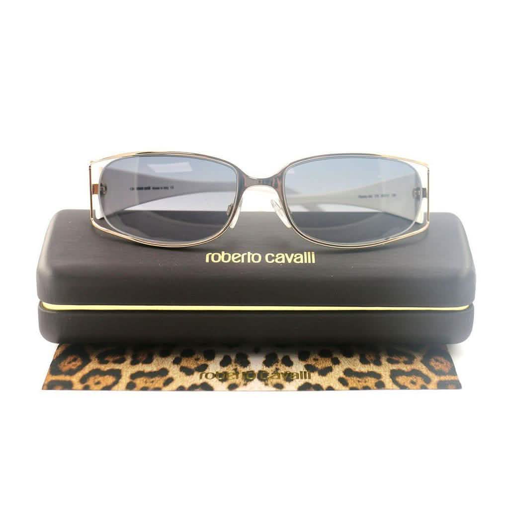 Lunettes de soleil Roberto Cavalli Femme RC0424 772 Or/Blanc 53 17 130 Cerclage intégral Ovale