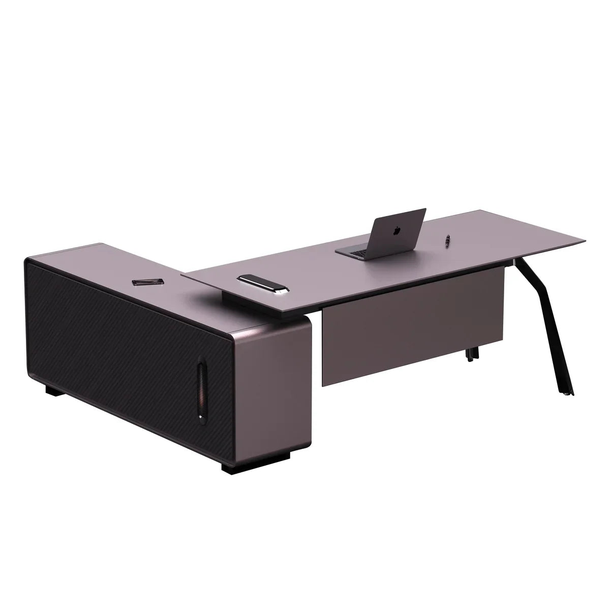 Zyner · Luxury L-Shaped Executive Desk