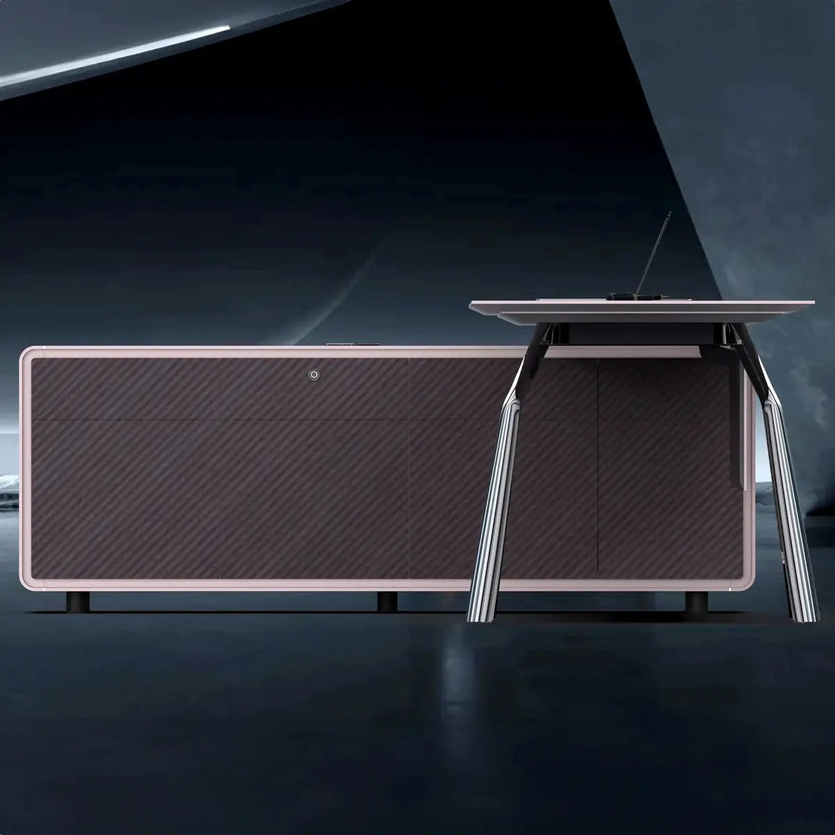 Zyner · Luxury L-Shaped Executive Desk