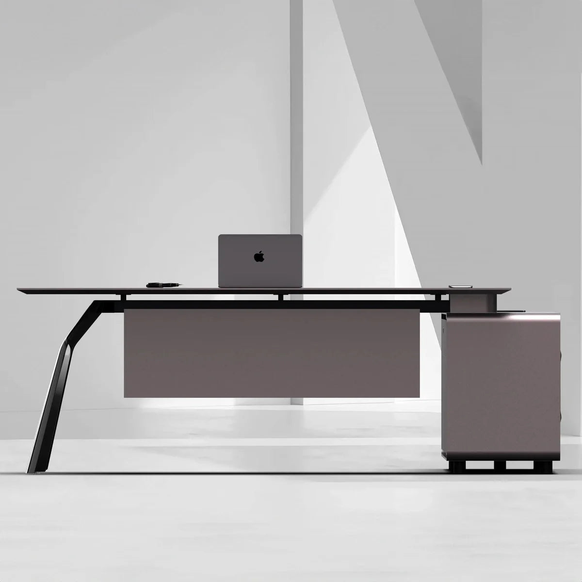 Zyner · Luxury L-Shaped Executive Desk