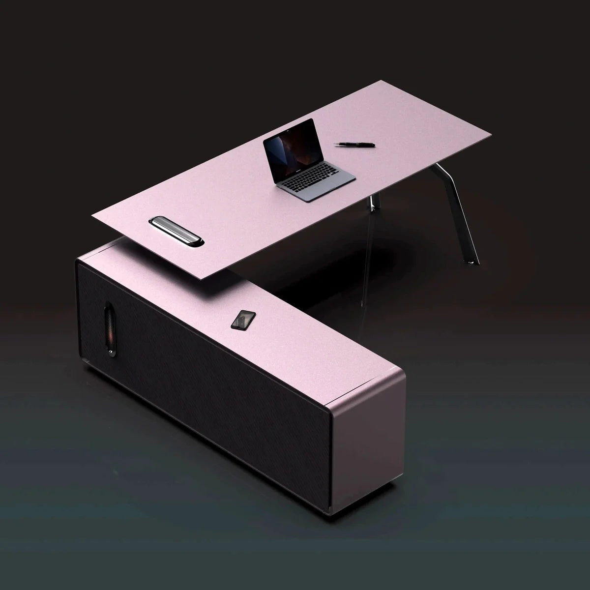 Zyner · Luxury L-Shaped Executive Desk