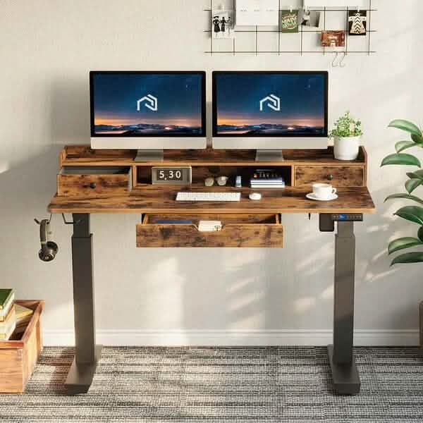 Rolanstar Single Motor Free Standing Electric Height Adjustable Desk