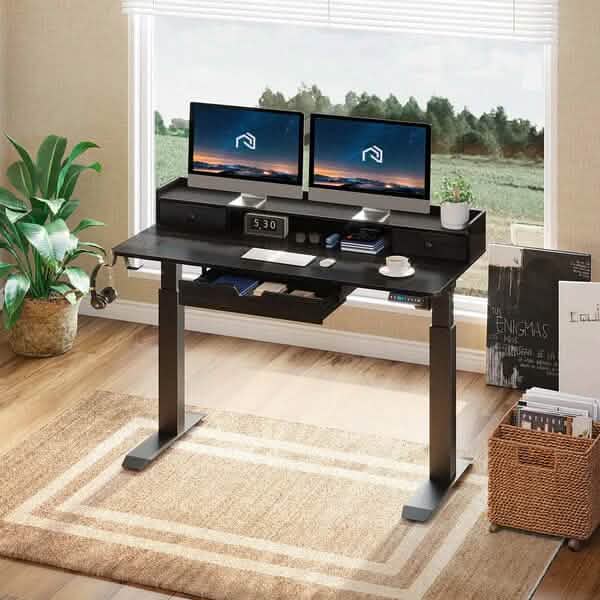 Bureau assis-debout électrique Rolanstar à moteur unique