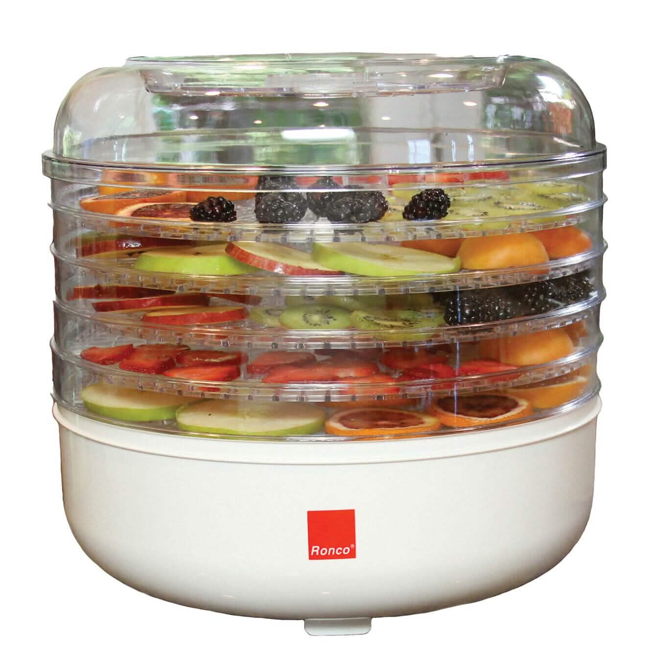 Déshydrateur Ronco 5 Plateaux, Conservation des Aliments, Séchage Silencieux et Facile à Utiliser