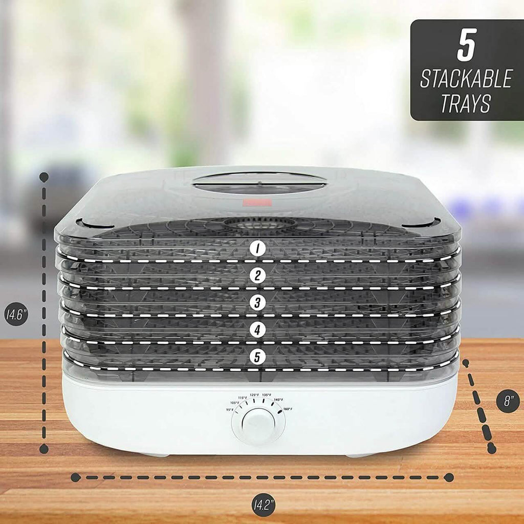 Déshydrateur Ronco Turbo EZ-Store à 5 plateaux avec circulation d'air par convection