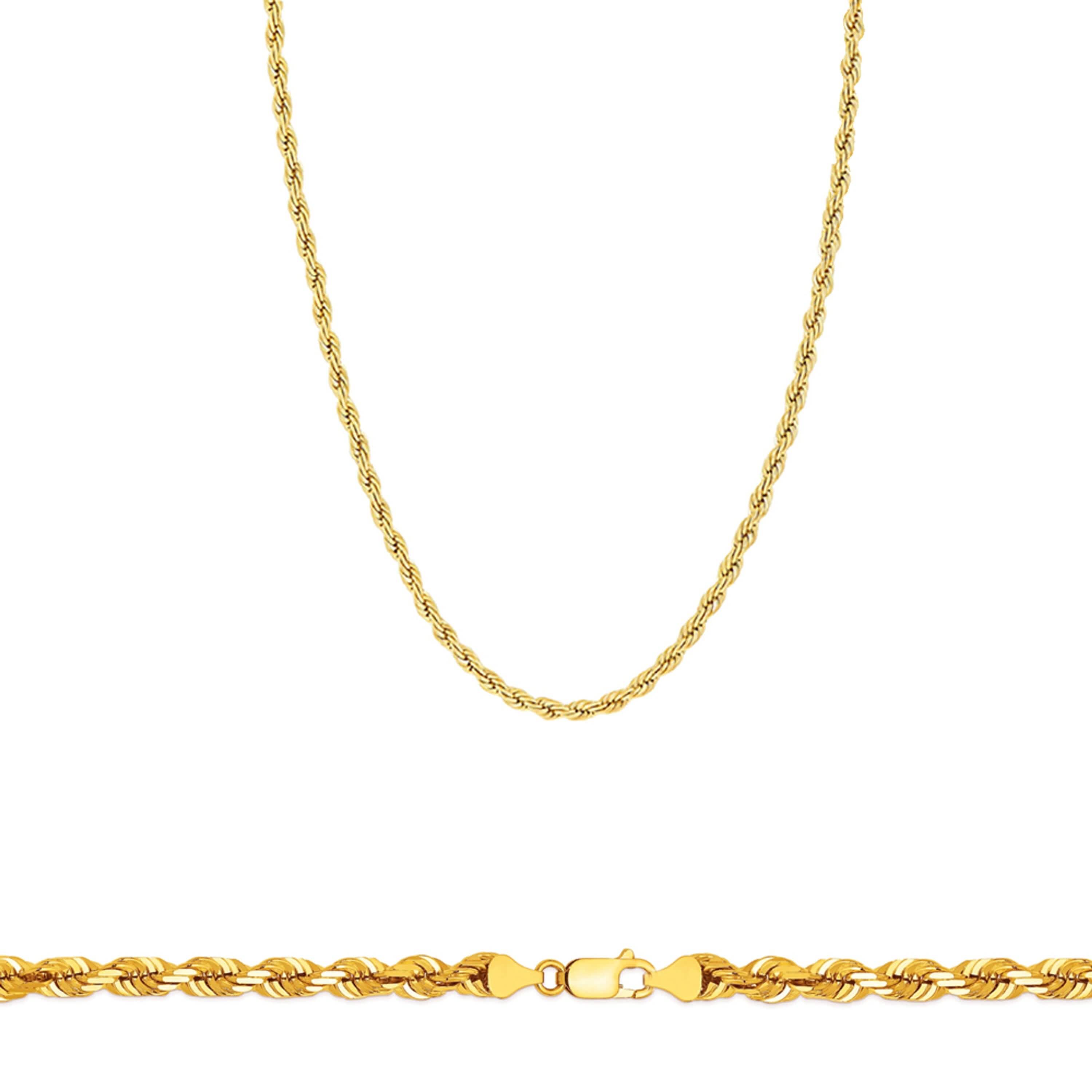 Rope Chain in Yellow Gold - 2mm