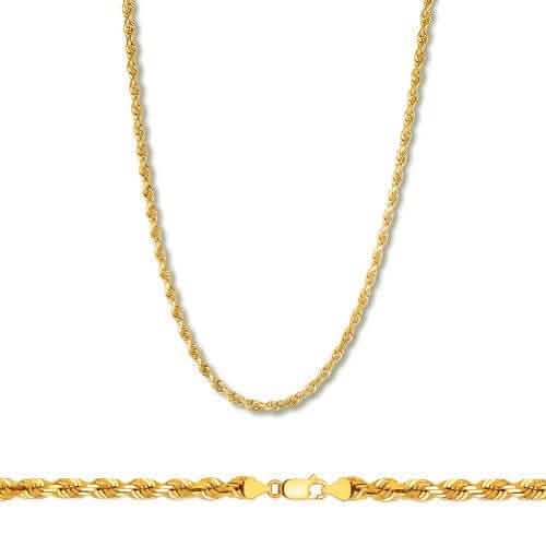 Rope Chain in Yellow Gold - 3mm