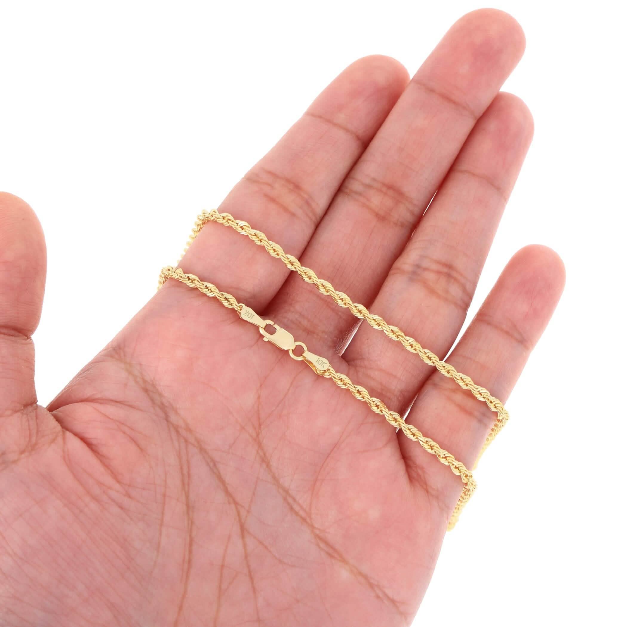 Rope Chain in Yellow Gold - 3mm