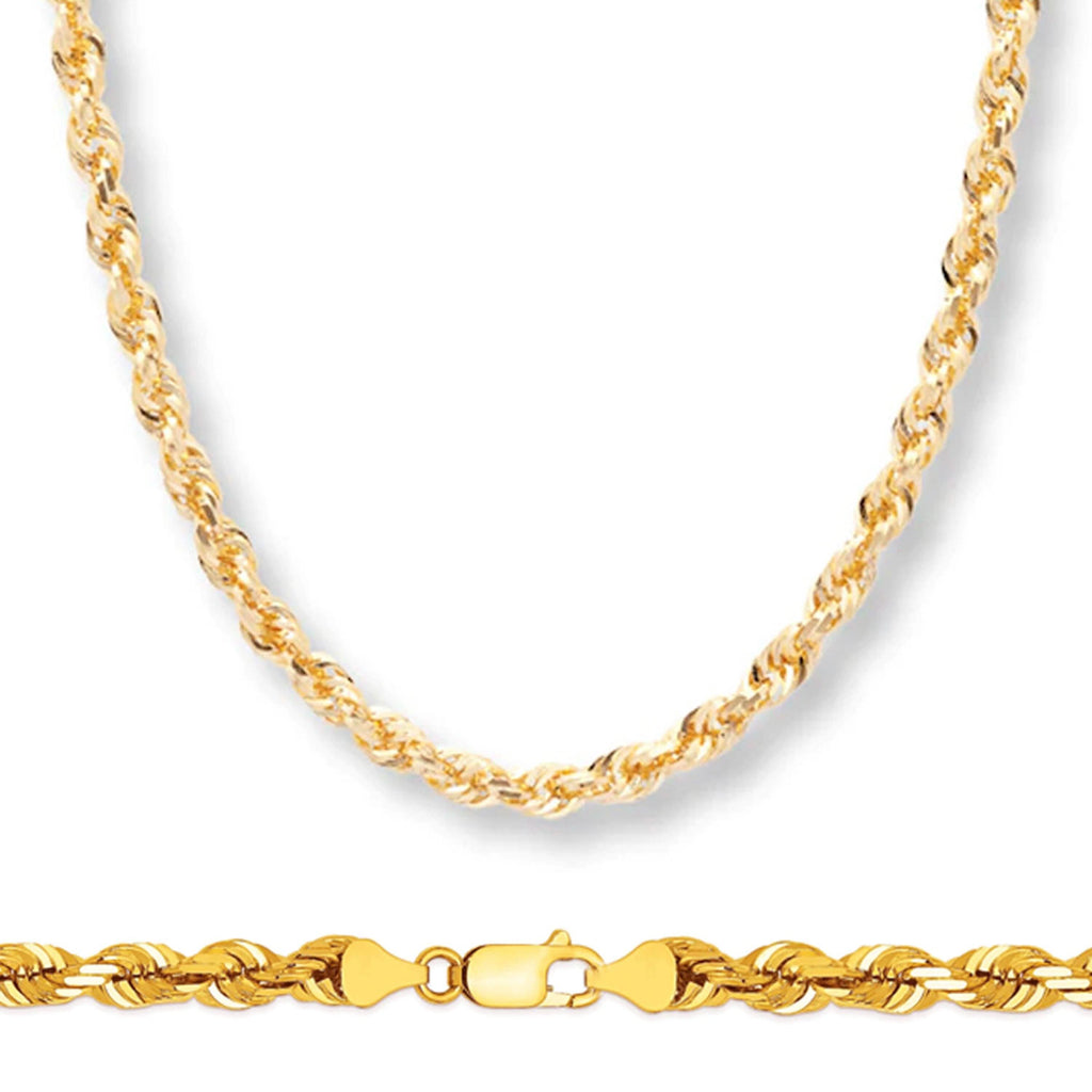 Rope Chain in Yellow Gold - 8mm