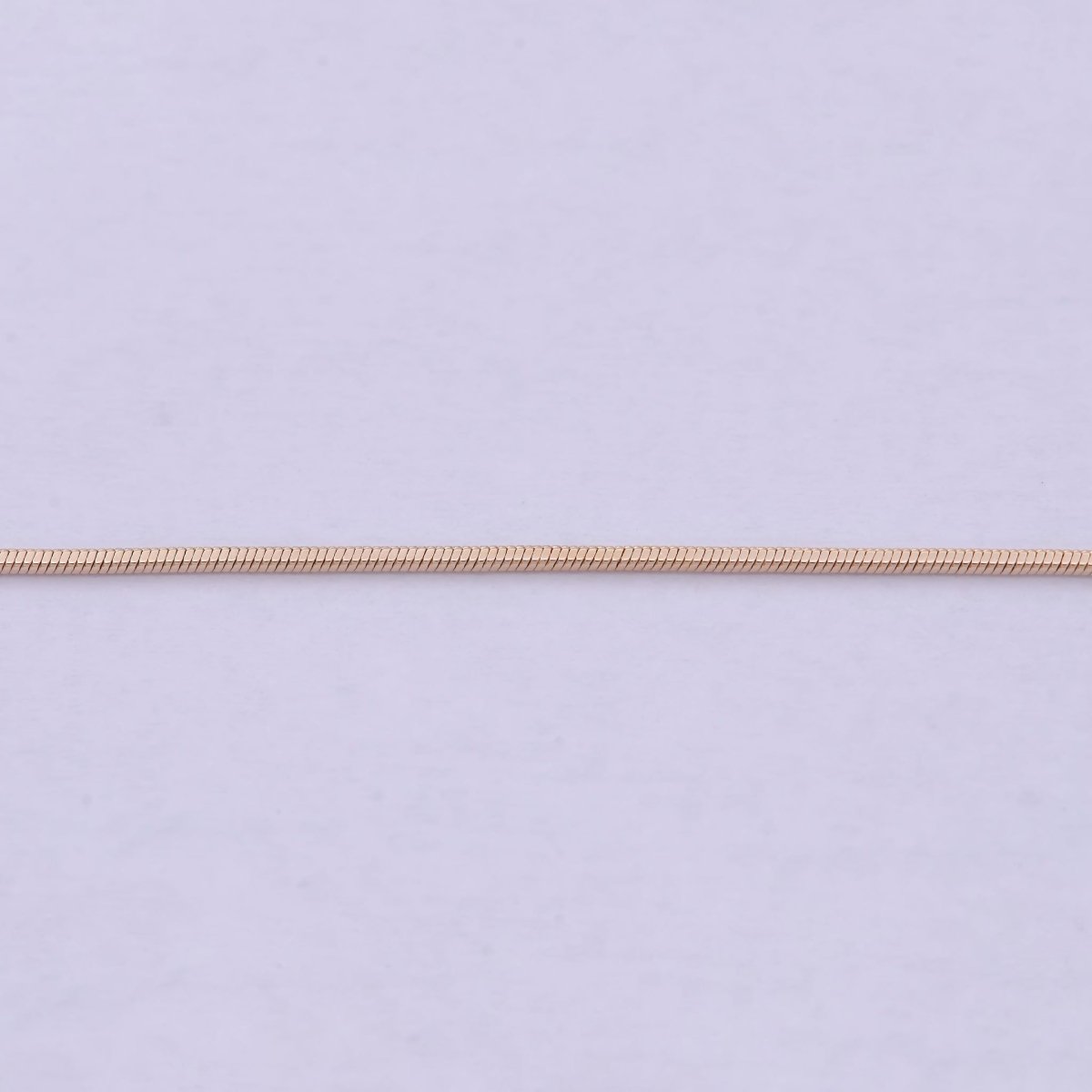 Rose Gold Snake Chain Rose Gold Plated Cocoon Finished Chain, 20 Inches Layering Necklace with Lobster Clasps | WA-614 Clearance Pricing