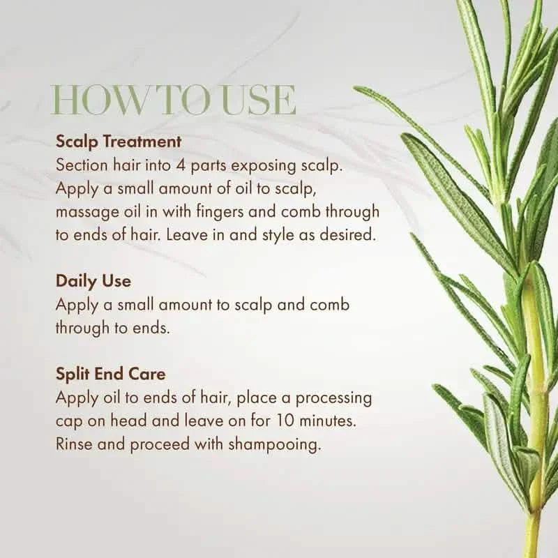 Huile essentielle de romarin pour les soins capillaires, le massage du cuir chevelu, les soins de la peau et l'aromathérapie