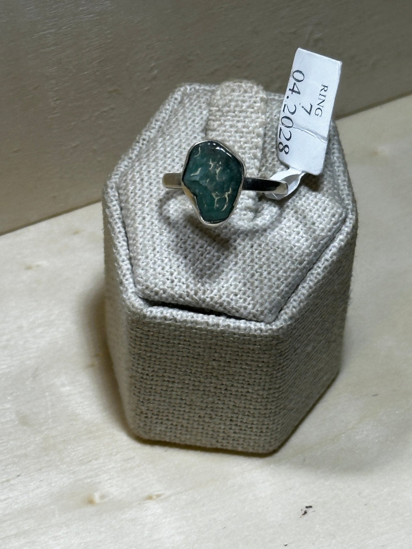 Rough Emerald Ring Size 7 (04.2028)