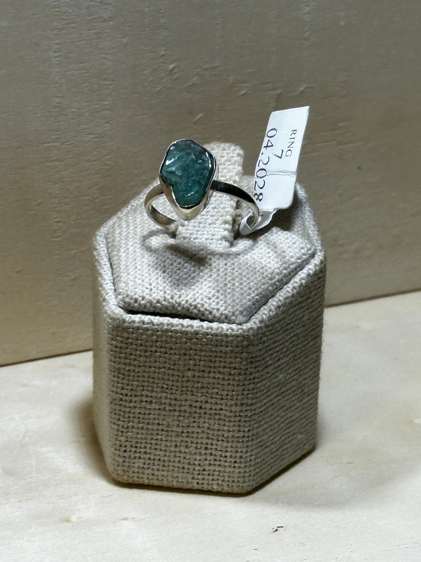 Rough Emerald Ring Size 7 (04.2028)