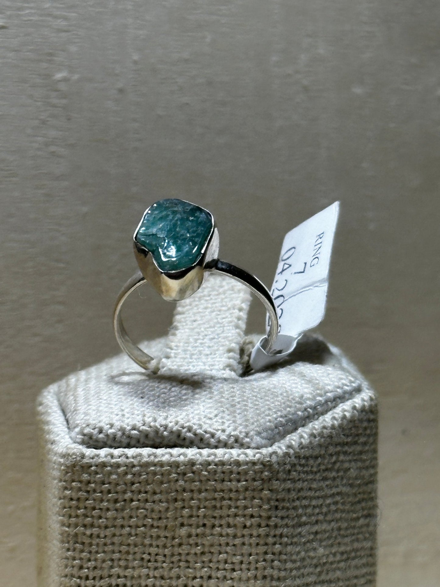 Rough Emerald Ring Size 7 (04.2028)
