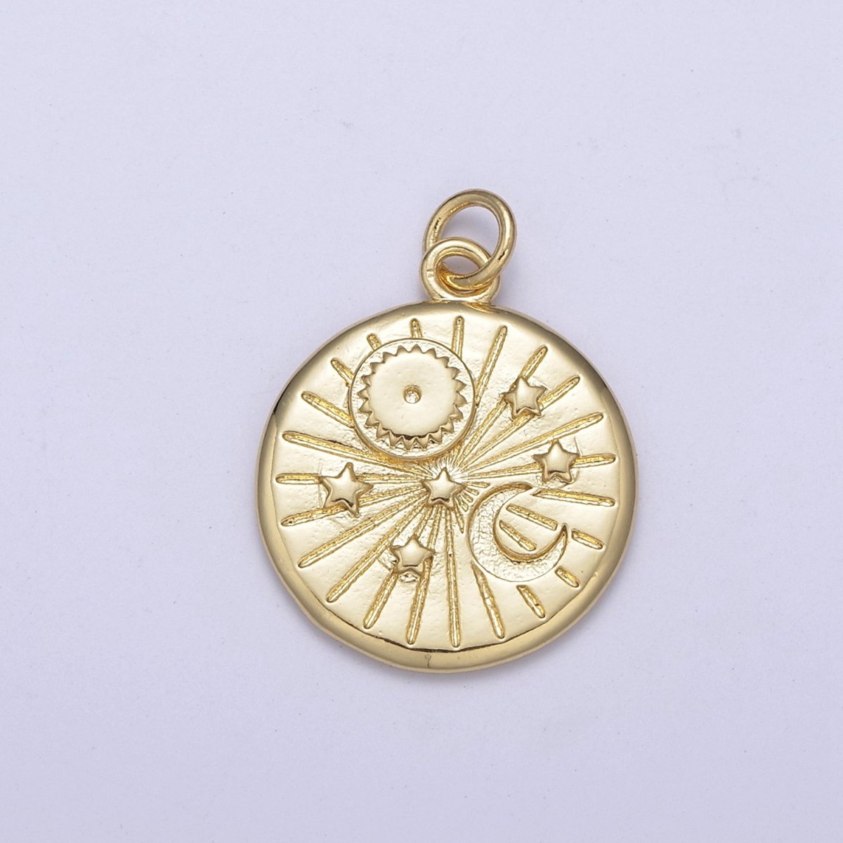 Round Celestial Galaxy Star Moon Planet Space Charm | C695