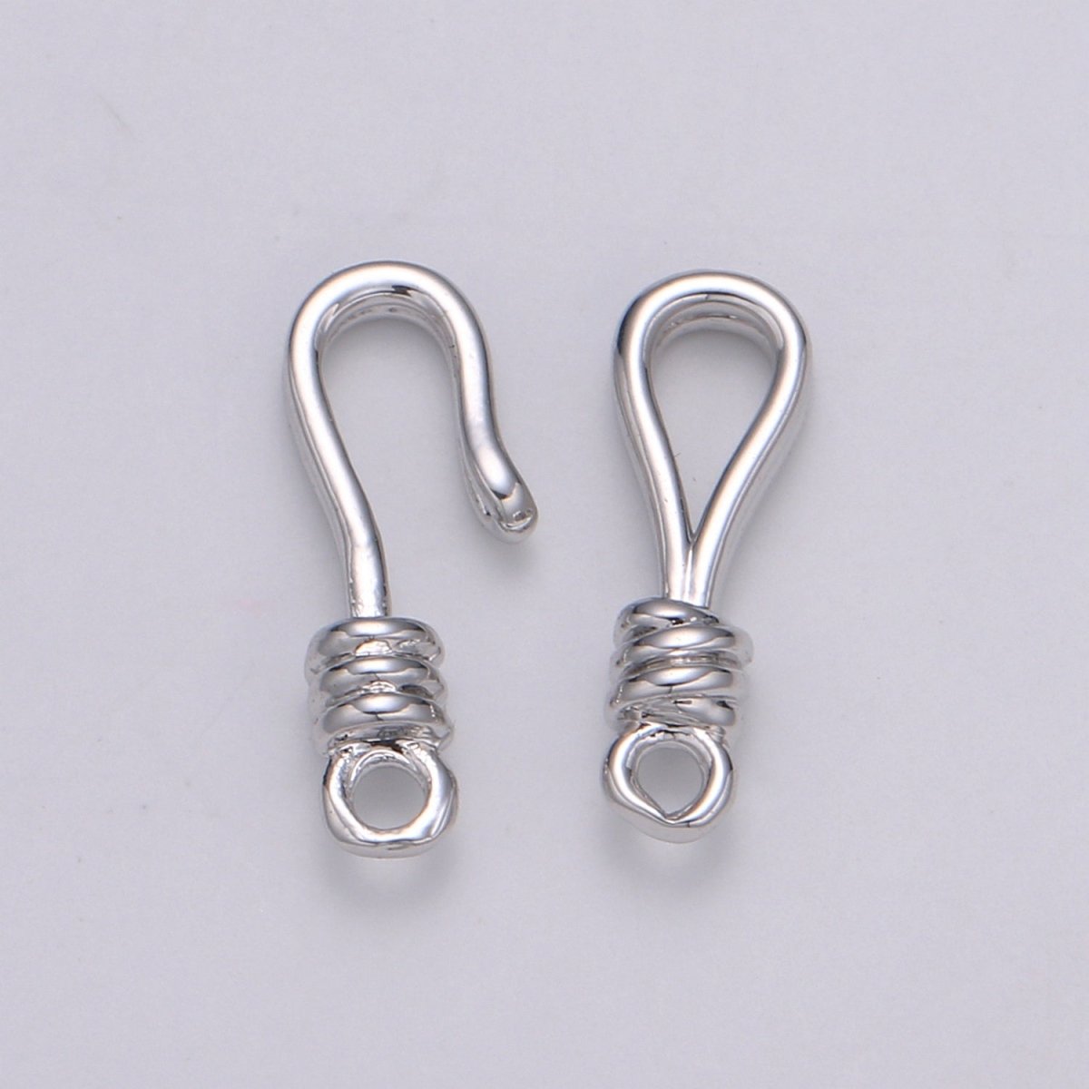 Round Leather Hook Clasp Gold Filled Jewelry Making Supplies K-645 K-648