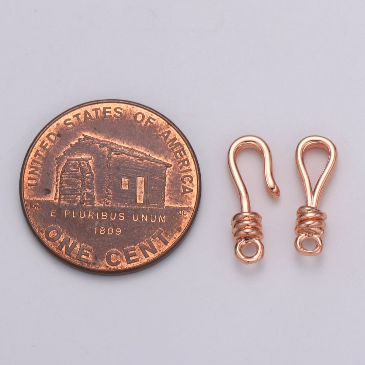 Round Leather Hook Clasp Gold Filled Jewelry Making Supplies K-645 K-648