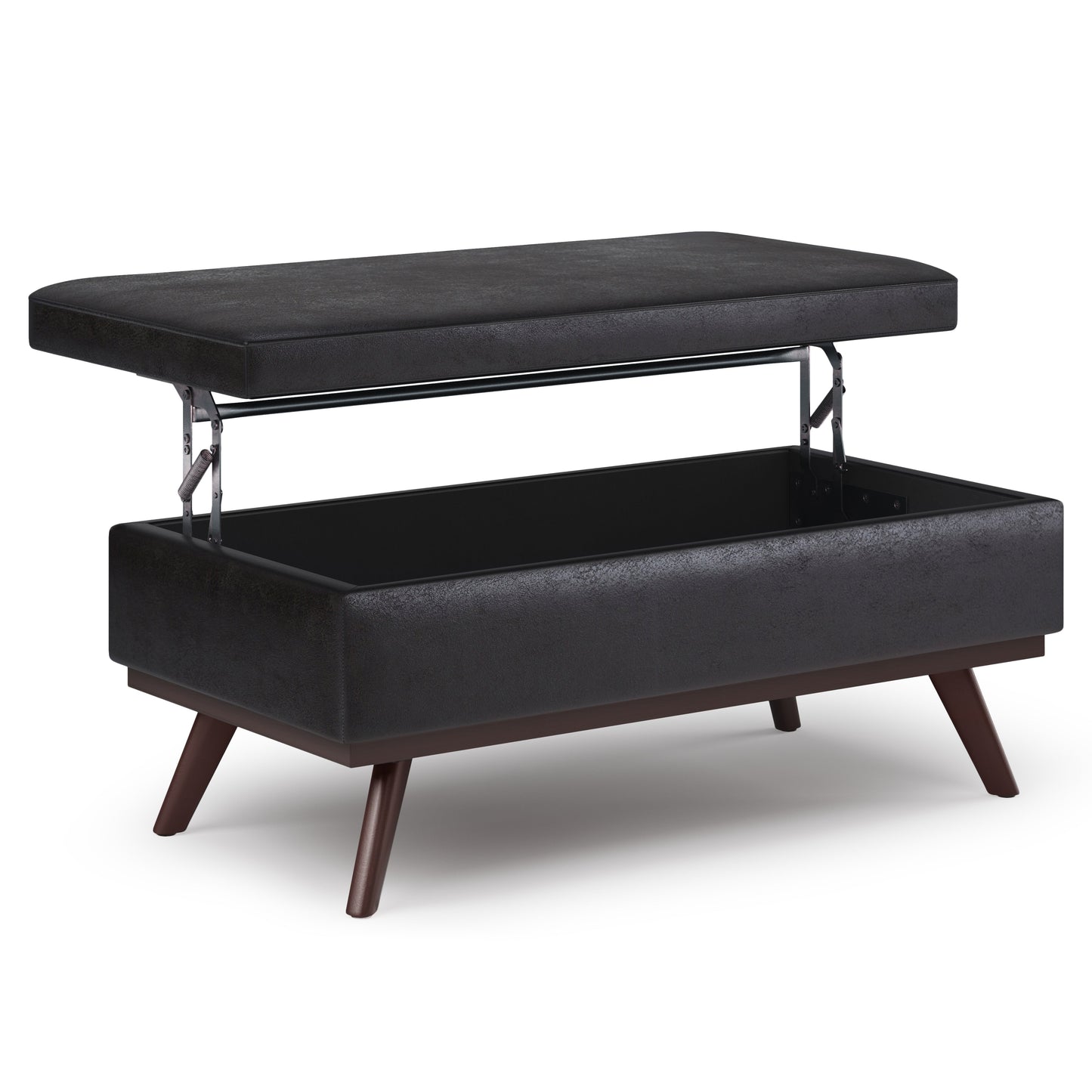Owen 42 Inch Wide Lift Top Large Coffee Table Storage Ottoman